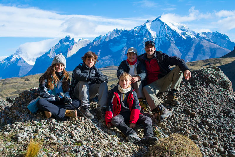 Familia Viajera Torres del Paine