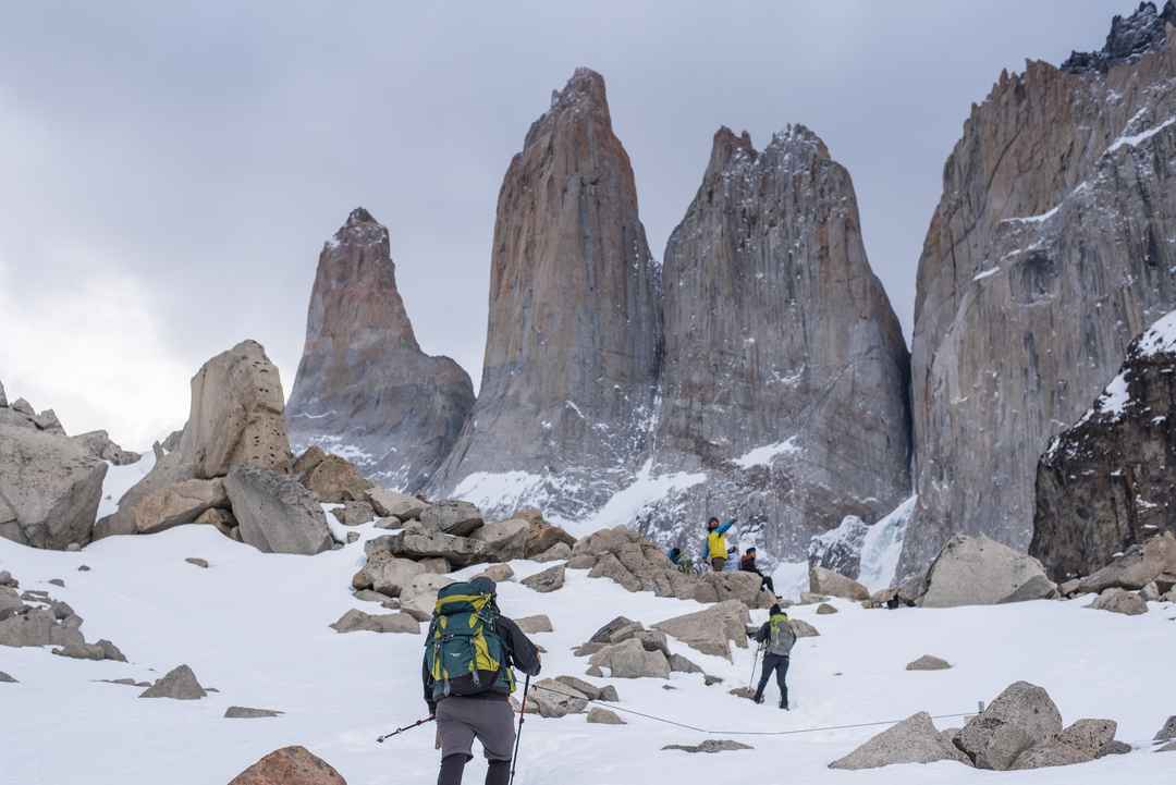 Torres del Paine National Park in winter